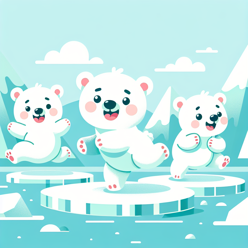 Pastel Polar Bear Playtime Painting Number Kit