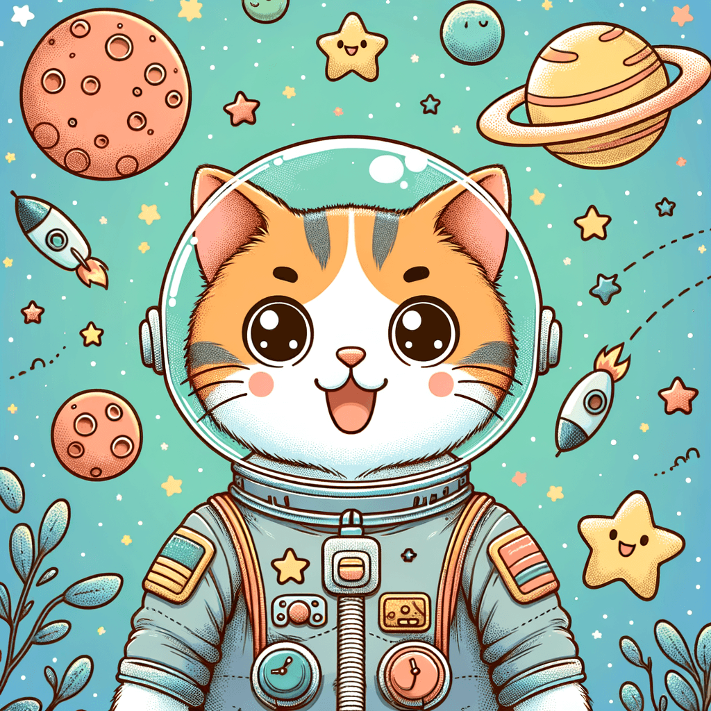 Astro Cat Galaxy Numbered Painting Kits