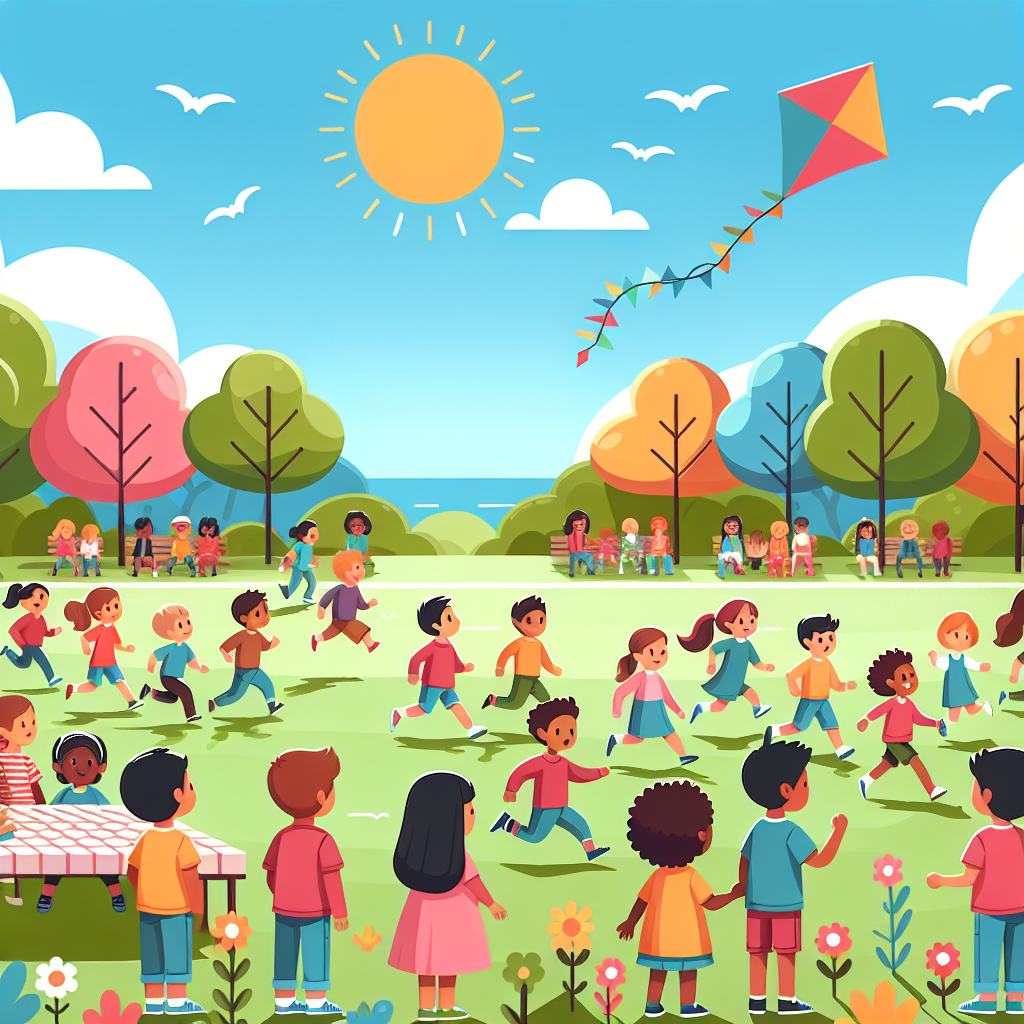 Cheerful Park Day Paint By Number