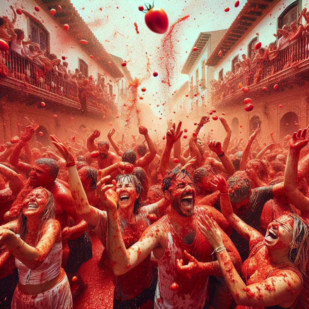 Tomatina Festival - Colombia Painting By Numbers Kit