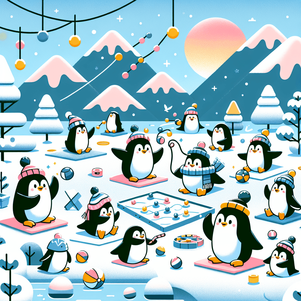 Penguin Adventure Paint By Number