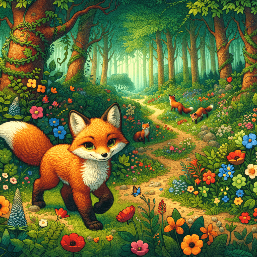 Frolicsome Foxes Paint By Number