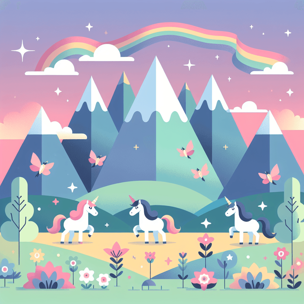 Magical Unicorn Valley Painting Number Kit
