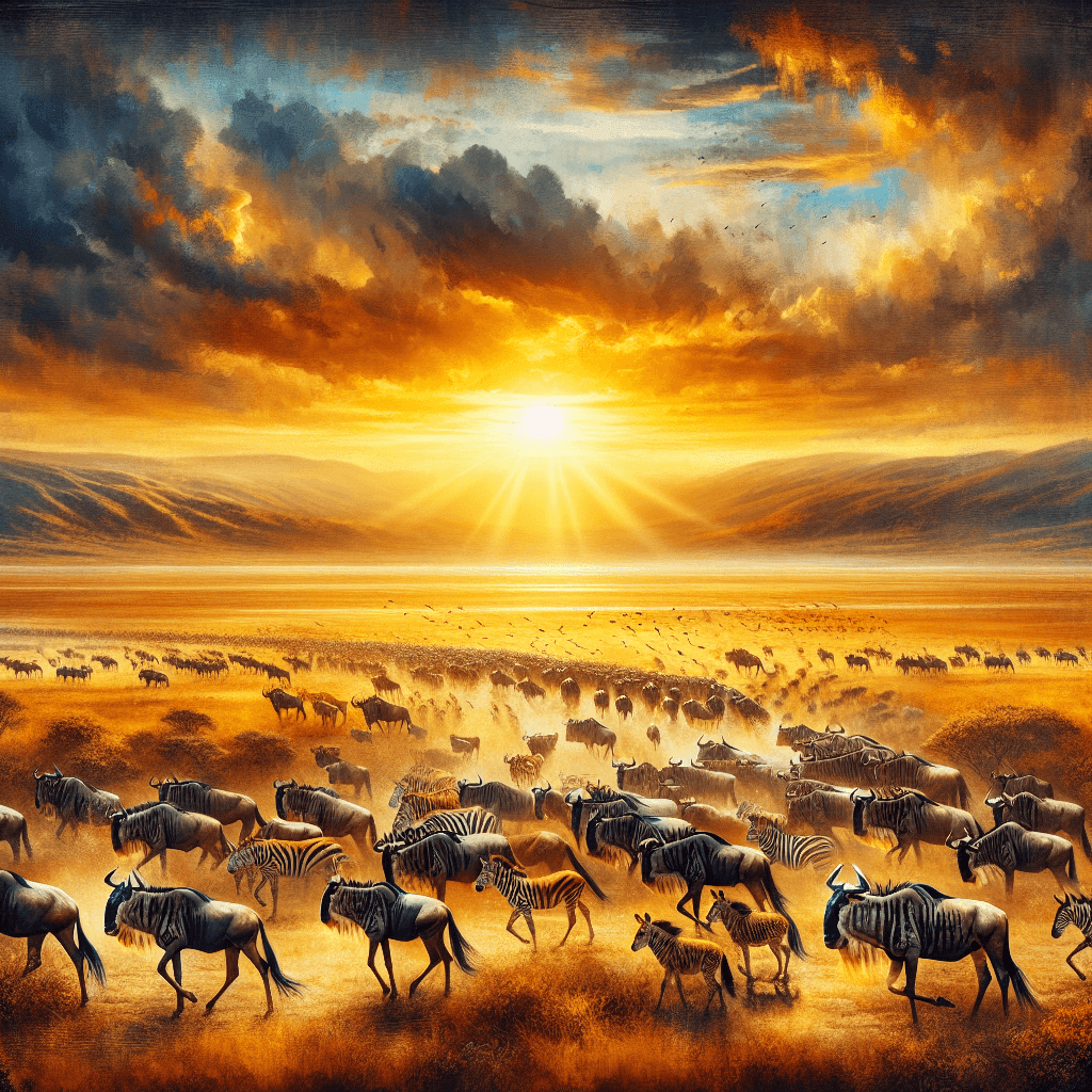 Breathtaking Wildlife Migration DIY Paint By Numbers