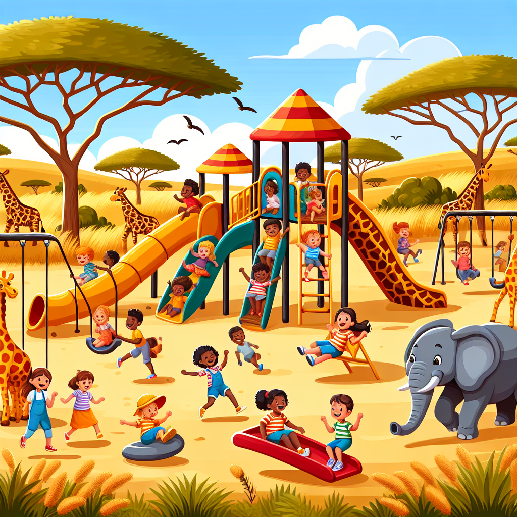 Safari Adventure Playground Painting Number Kit