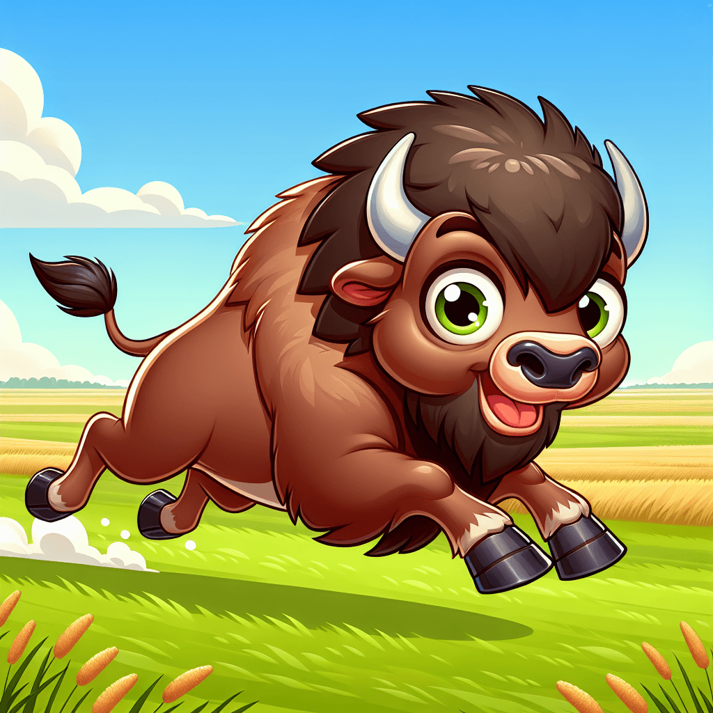 Bounding Bison Painting Number Kit