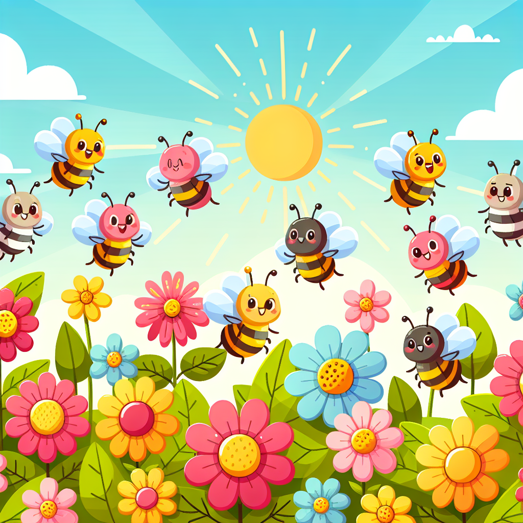 Buzzy Bees Adventure Paint By Numbers