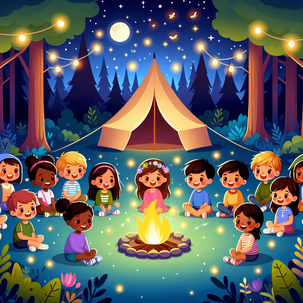Camping In Enchanted Forest Painting By Numbers Kit
