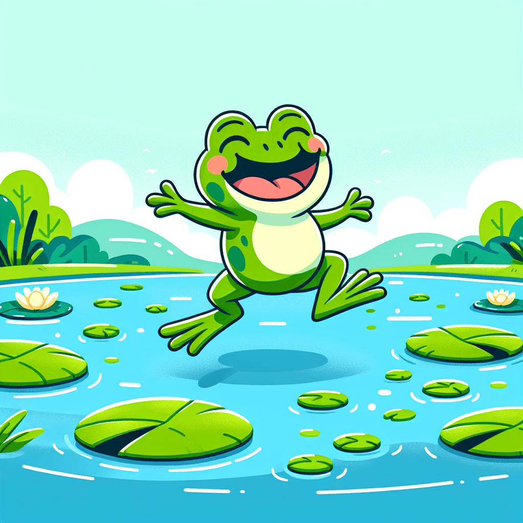 Cheerful Frog Painting Number Kit