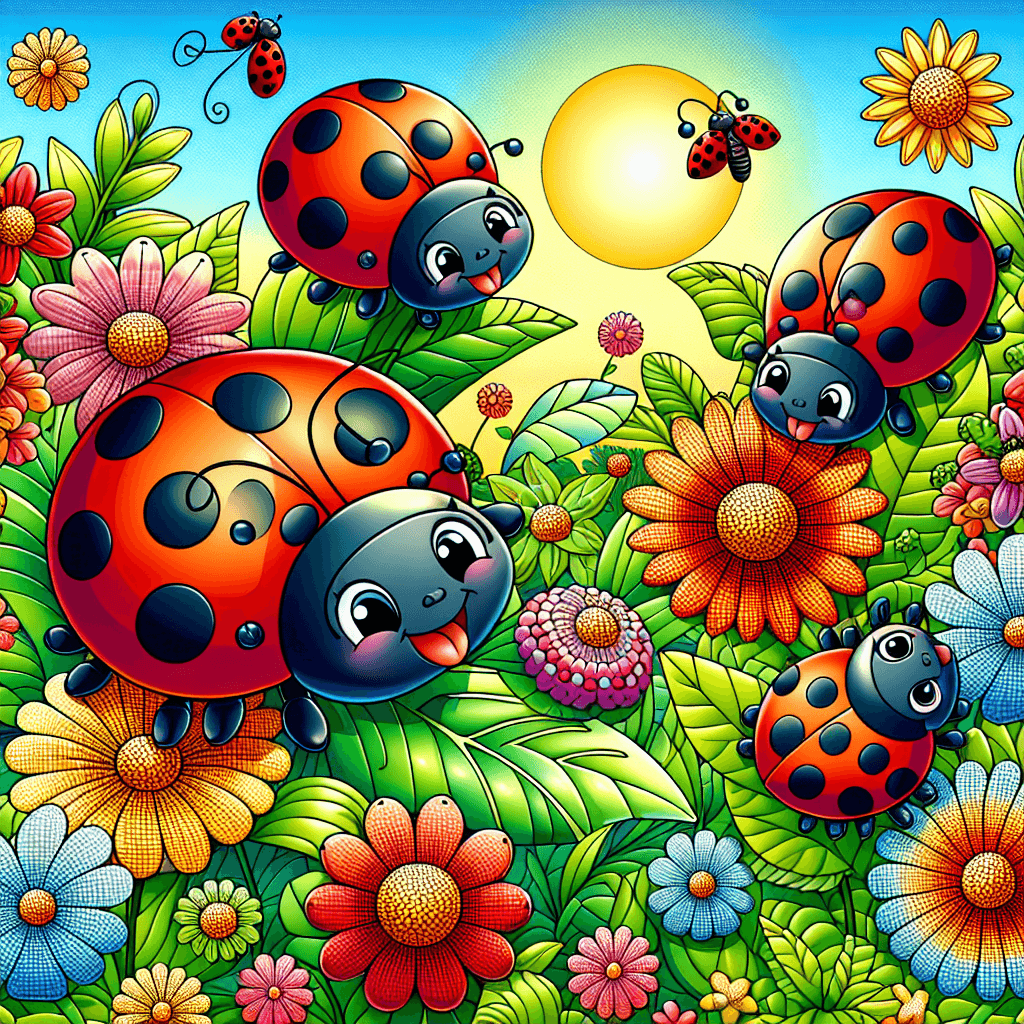 Lively Ladybug Adventures Numbered Painting Kits