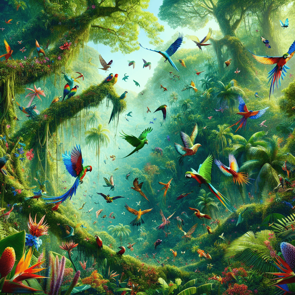 Rainforest Canopy Wonder Painting Number Kit