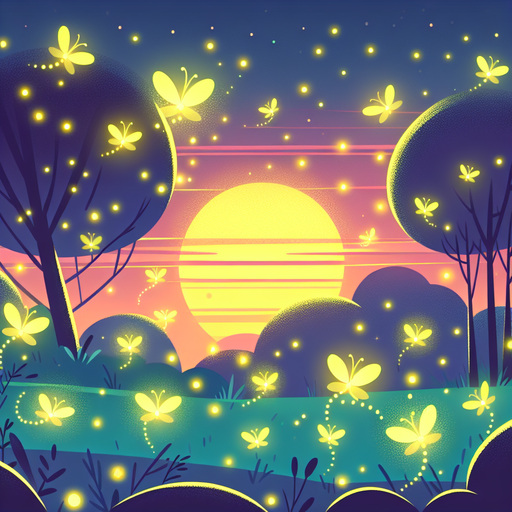 Sparkling Fireflies Paint By Number