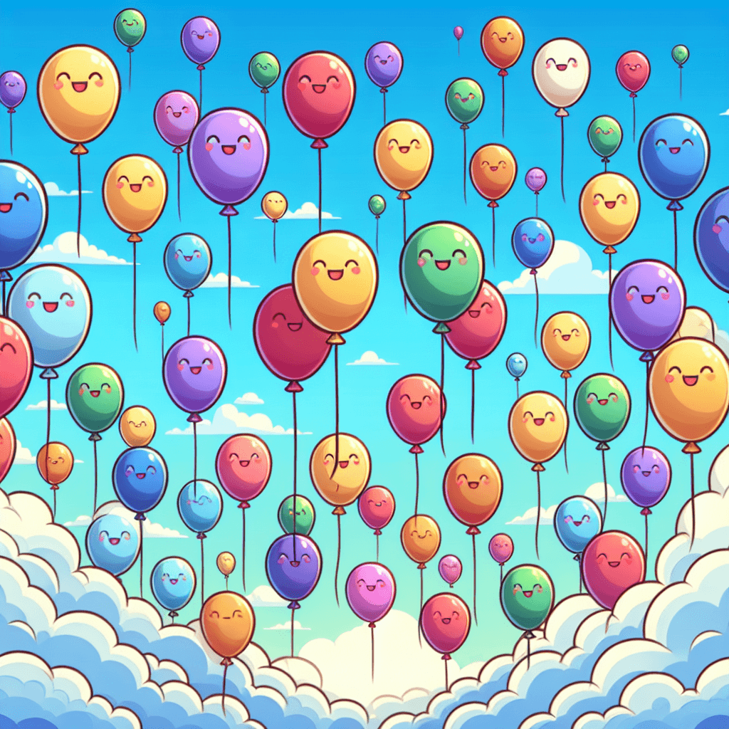 Whimsical Balloon Adventures Paint By Number