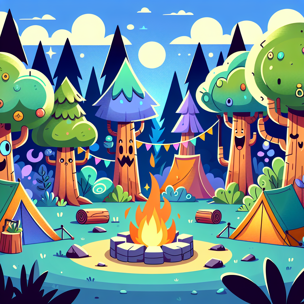 Forest Fantasy Campout Painting Number Kit
