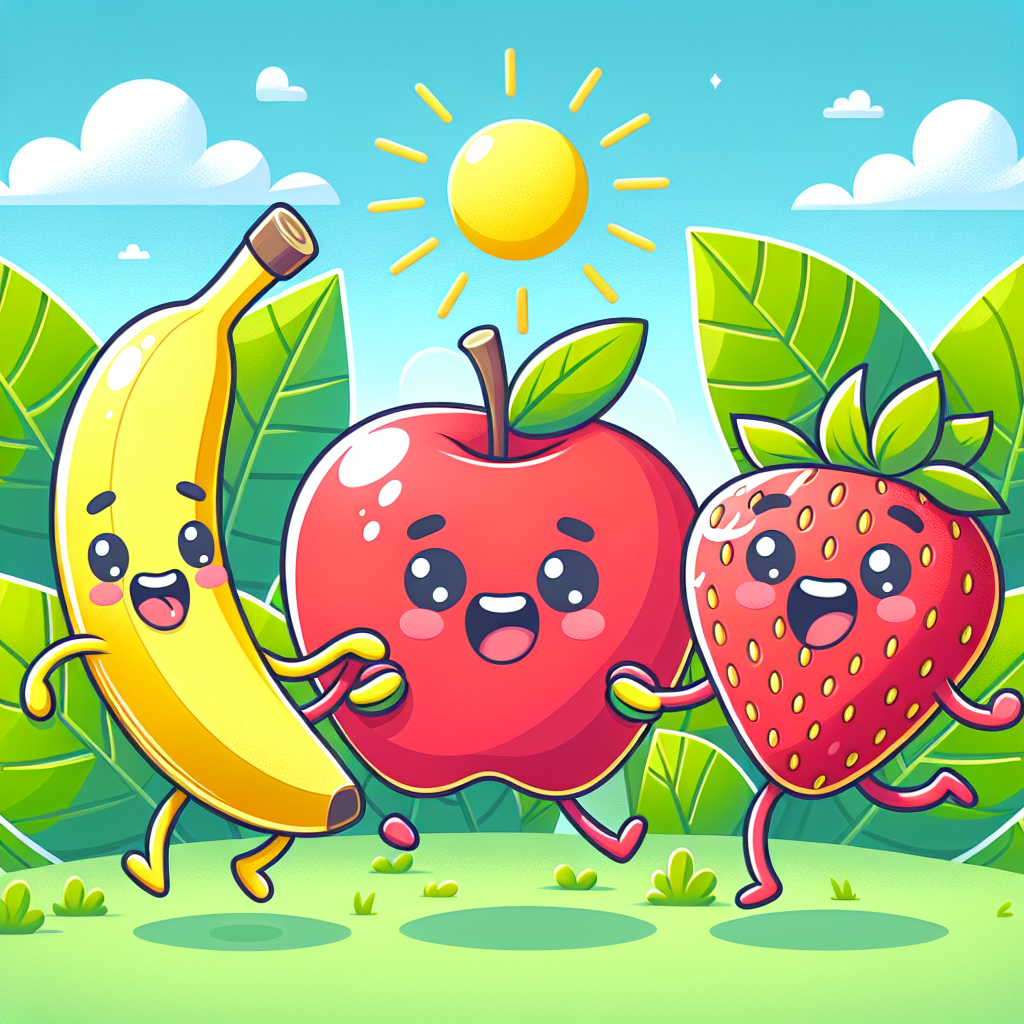 Playful Fruit Characters Numbered Painting Kits