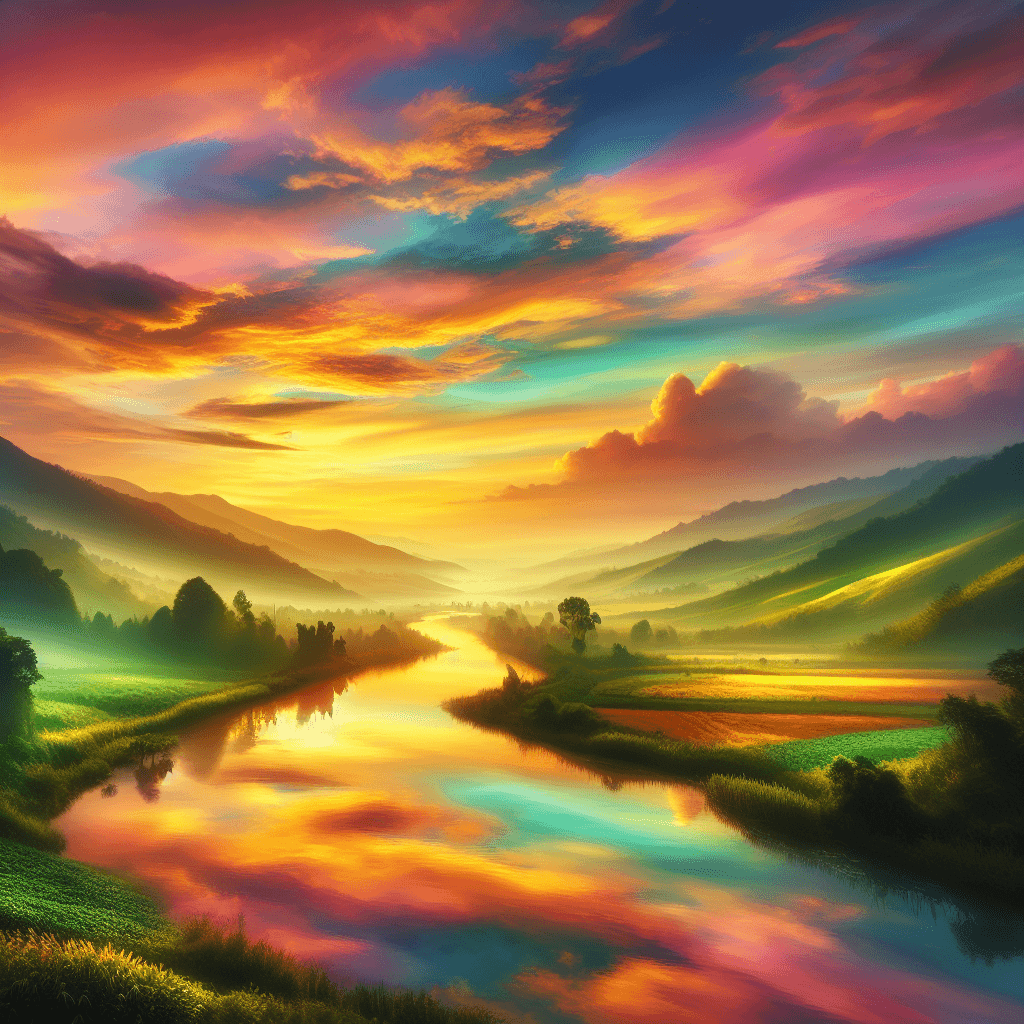 Majestic Sunrise Over The Valley Paint By Color
