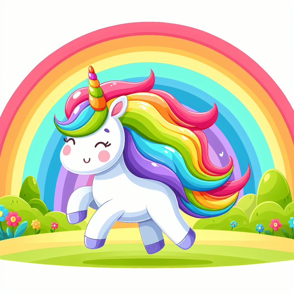 Unicorn's Rainbow Adventure Paint By Numbers Art