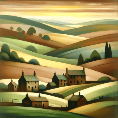 Vintage Countryside Stroll DIY Paint By Numbers