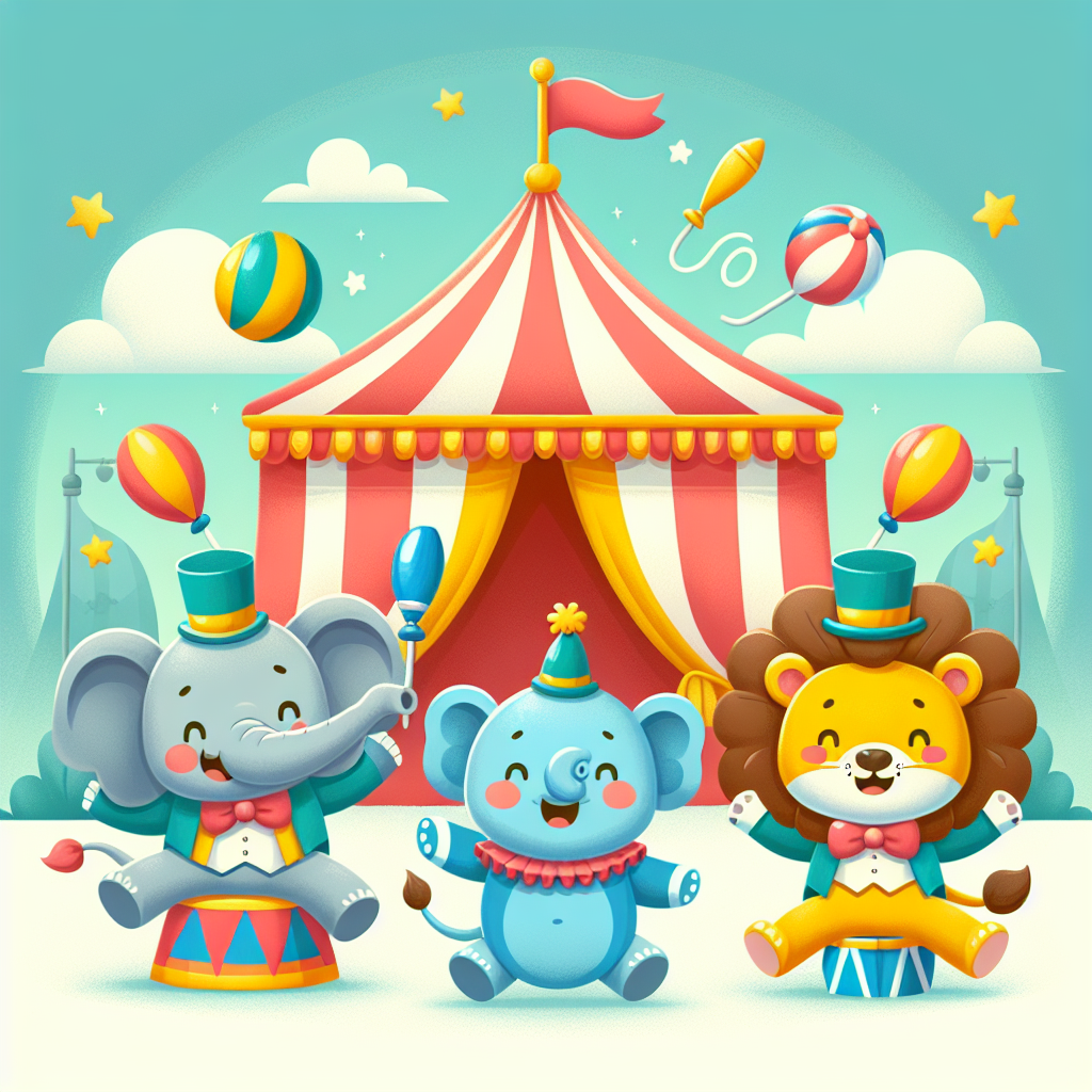 Circus Animal Friends DIY Paint By Numbers