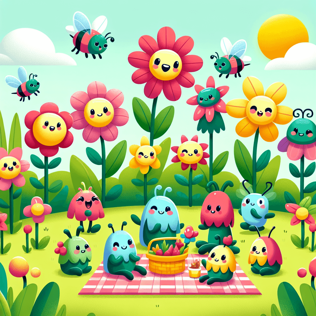 Giggling Garden Picnic DIY Paint By Numbers