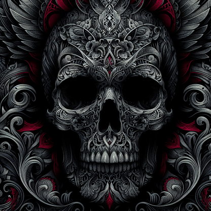 Skull's Mysterious Aura Painting By Numbers Kit