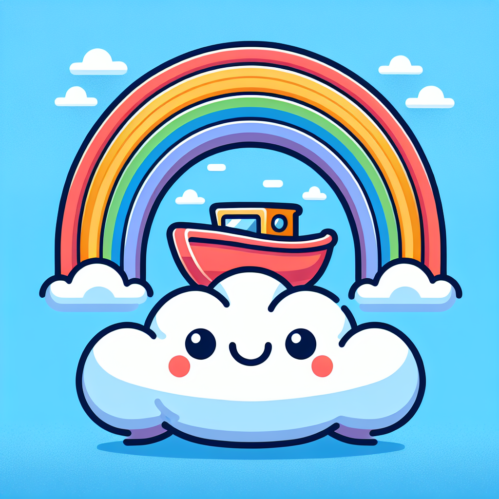 Sailing On A Rainbow Painting Number Kit