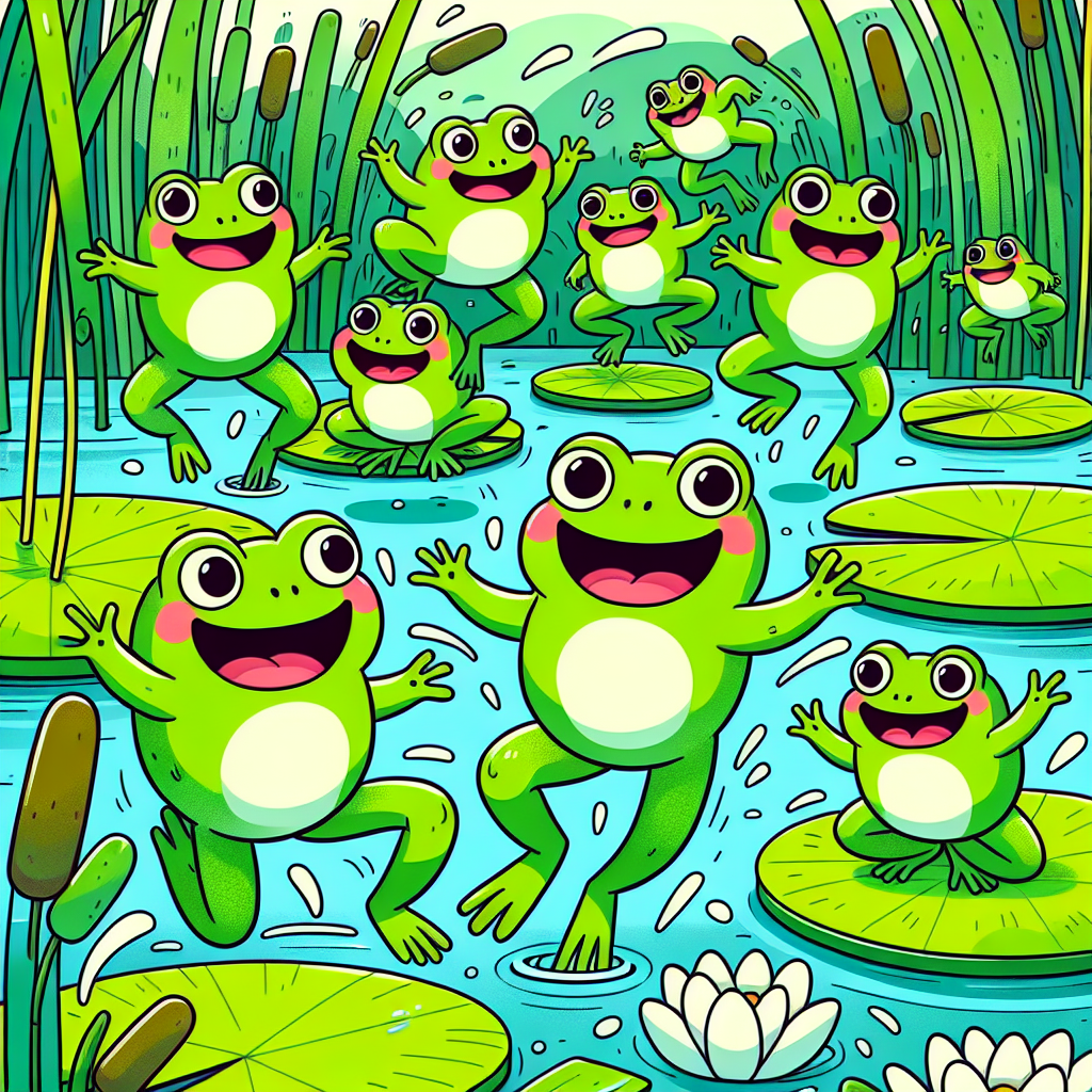 Bouncing Frog Friends Numbered Painting Kits