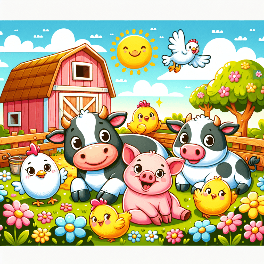 Sunny Side Of The Farm Paint By Numbers Art