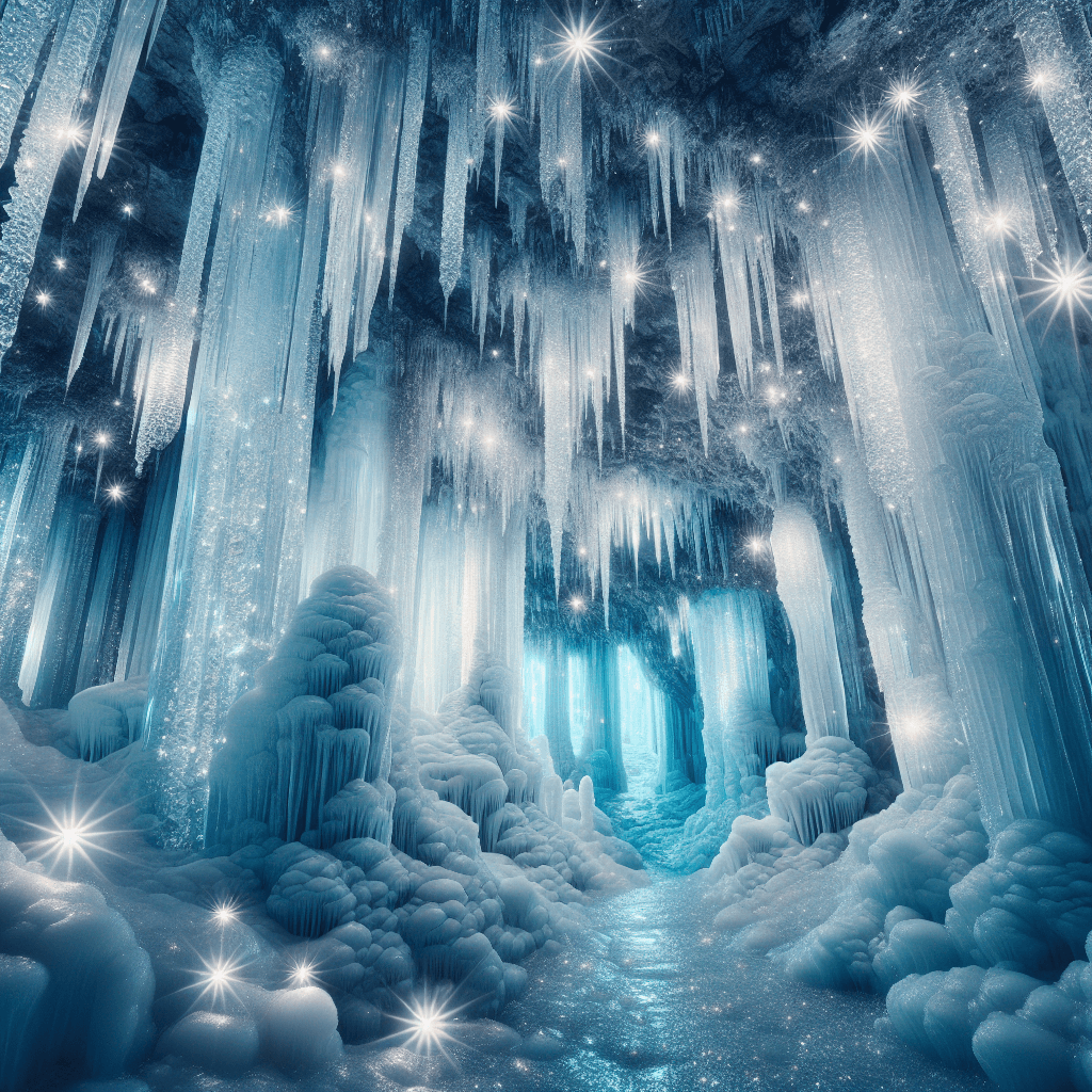 Mystic Ice Cavern Paint By Numbers Art