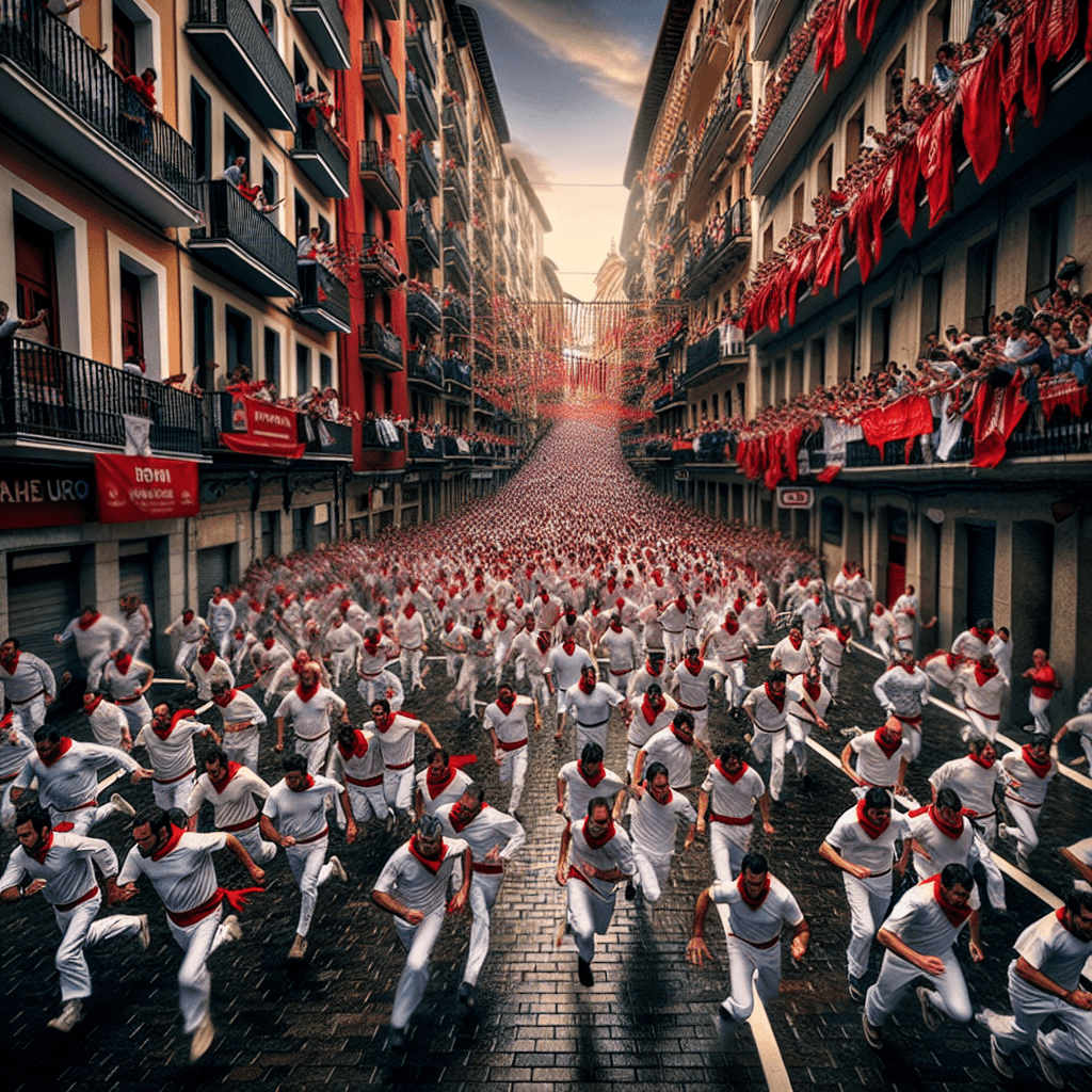 Festival Of San Fermín - Pamplona DIY Paint By Numbers