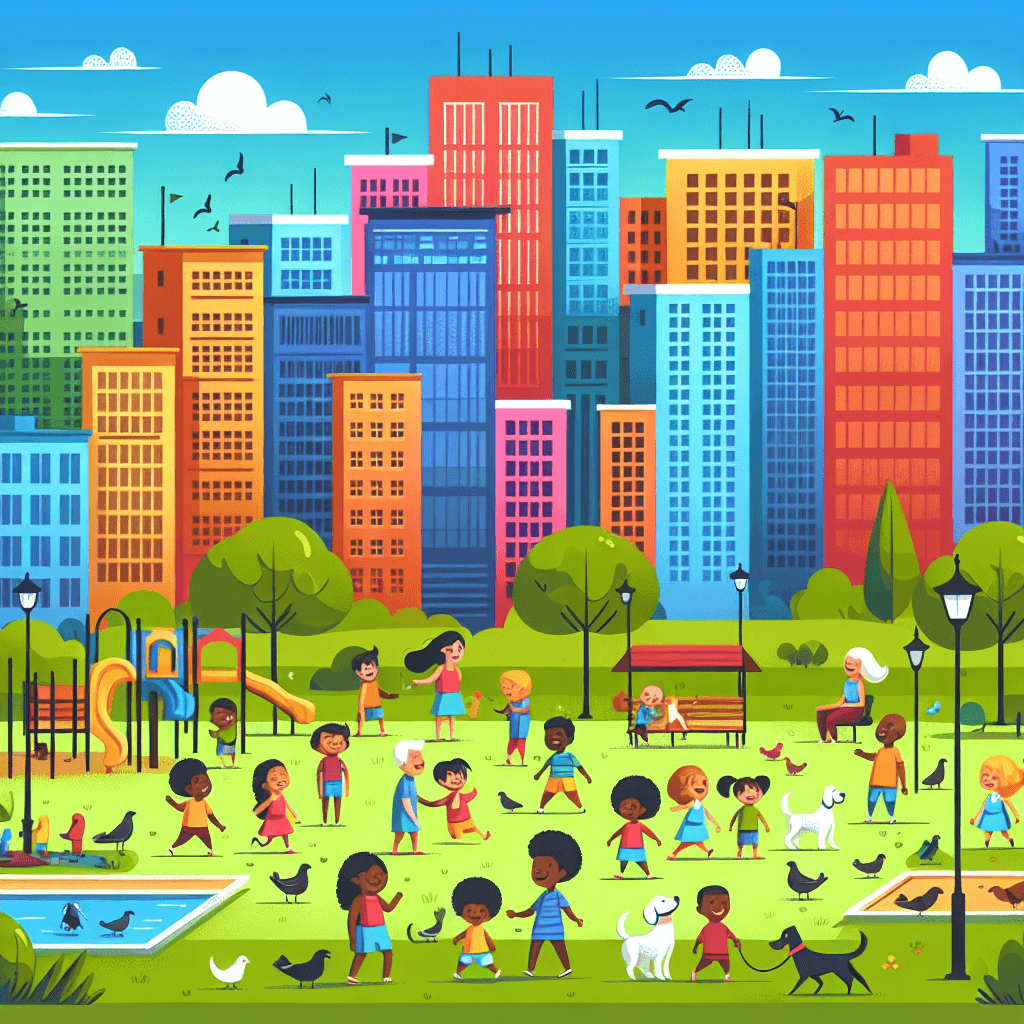 Charming City Life Number Painting