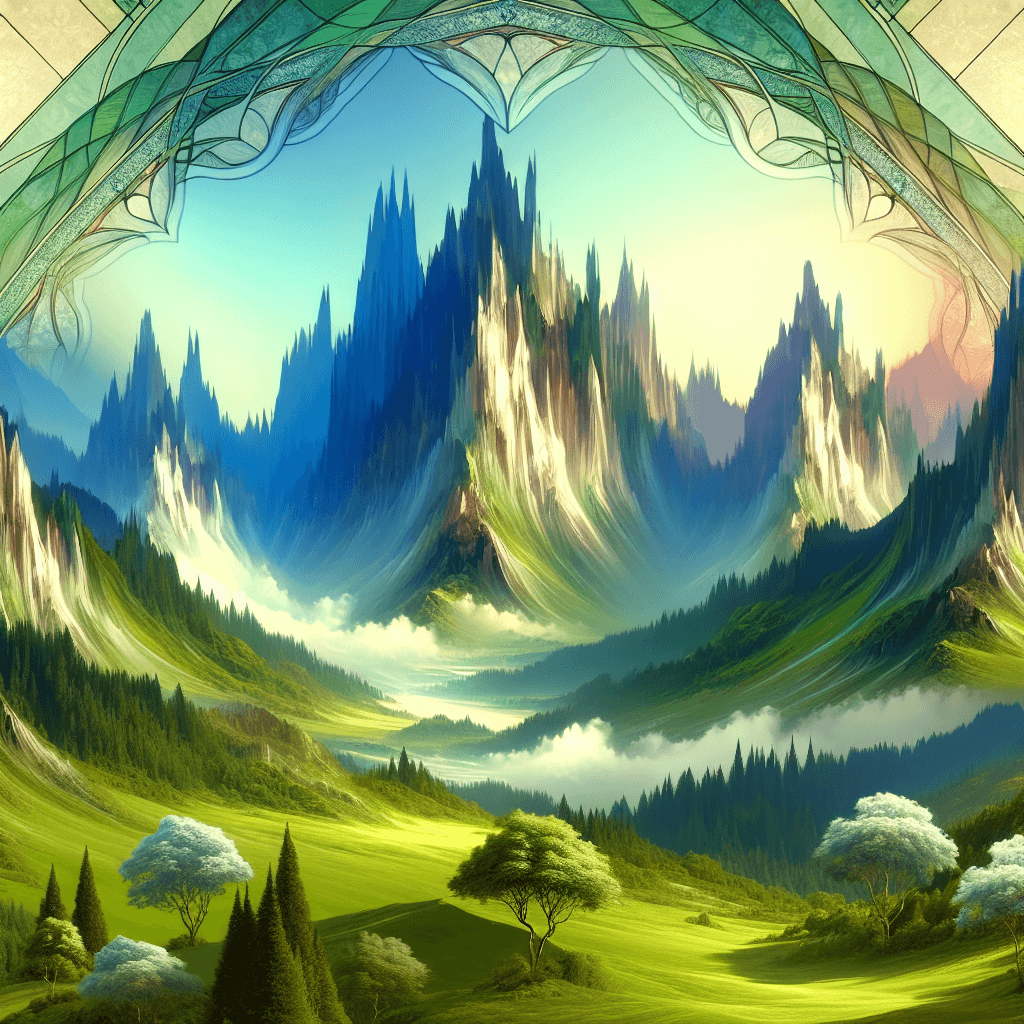 Fantasy Mountain Retreat Paint By Color