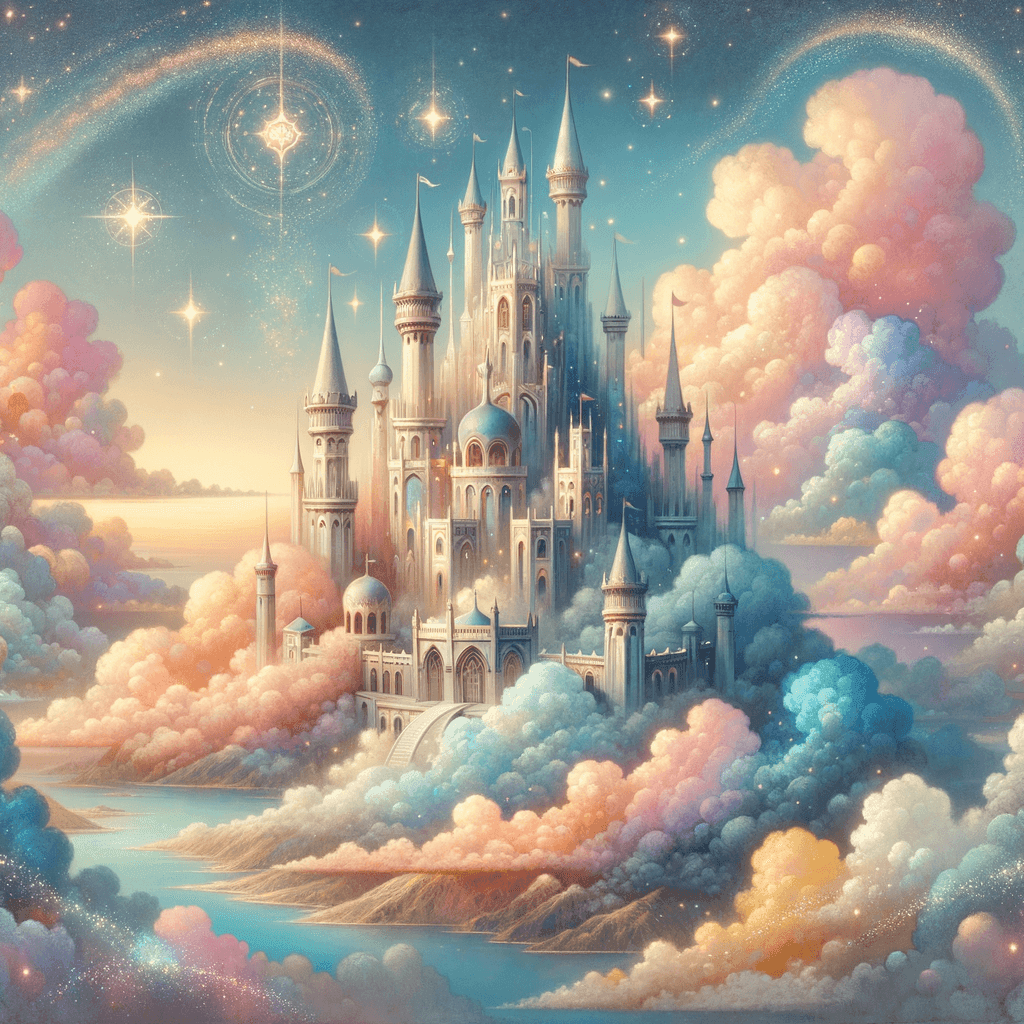 Fantasy Castle On The Hill Numbered Painting Kits