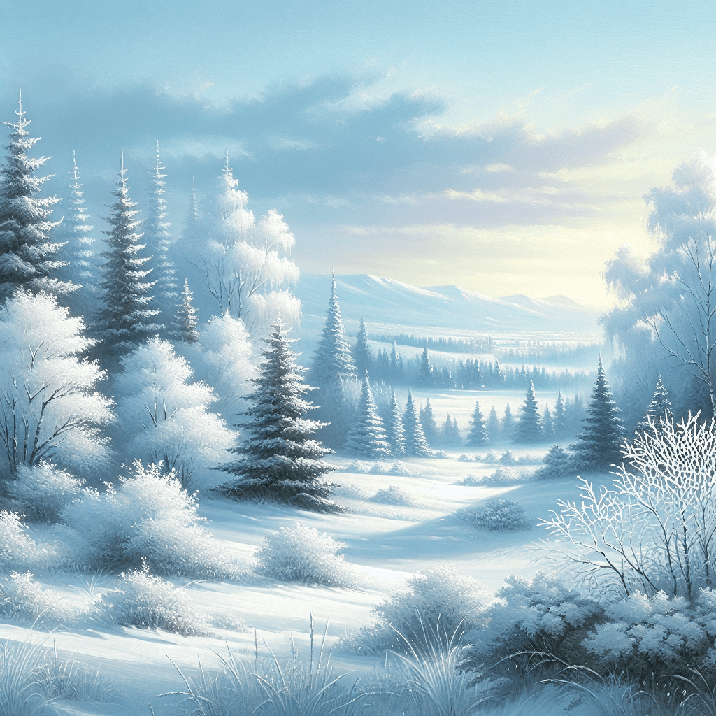 Winter Frost Enchantment Painting By Numbers Kit