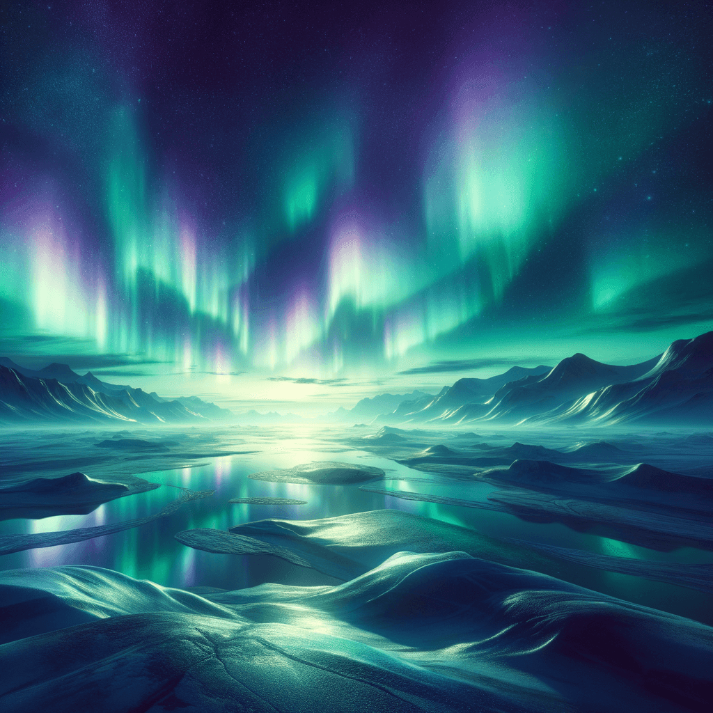 Glistening Arctic Aurora Painting By Numbers Kit