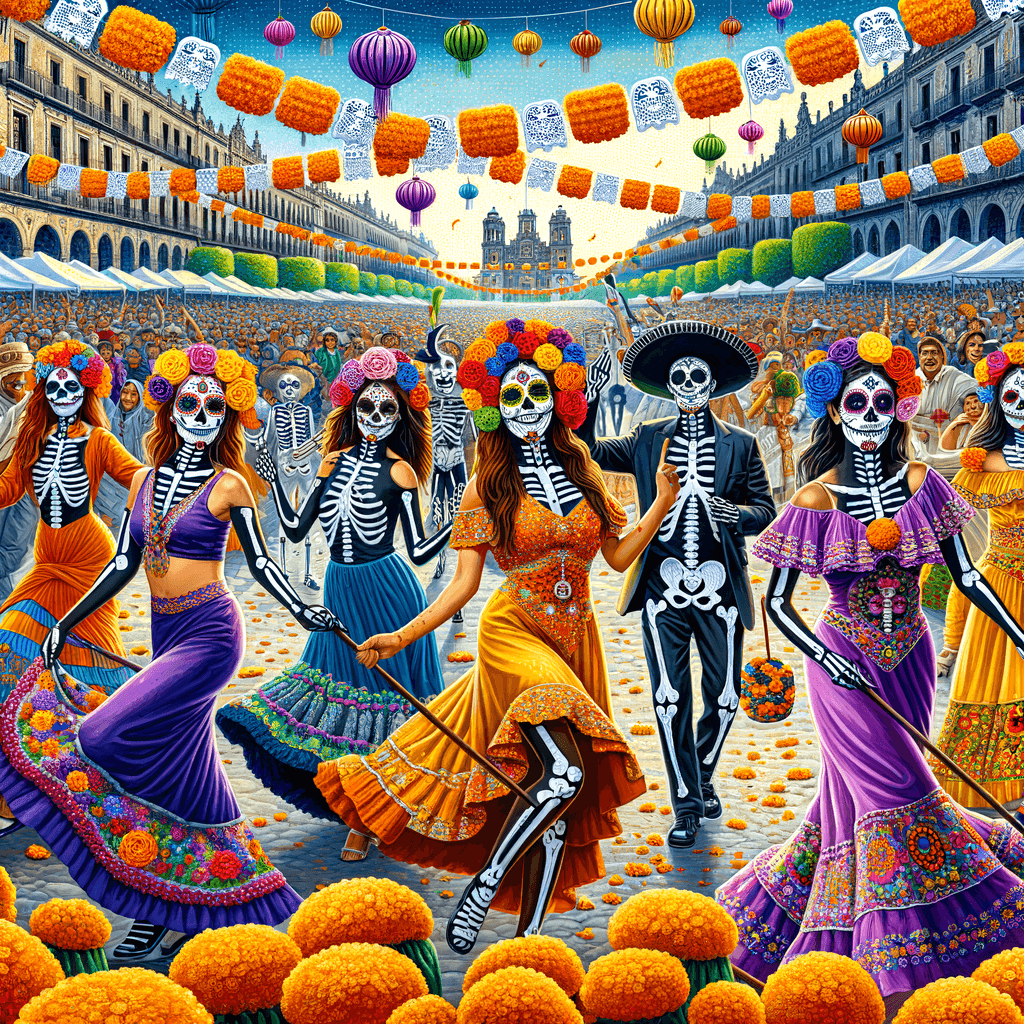 Day Of The Dead Parade - Mexico Paint By Numbers Art