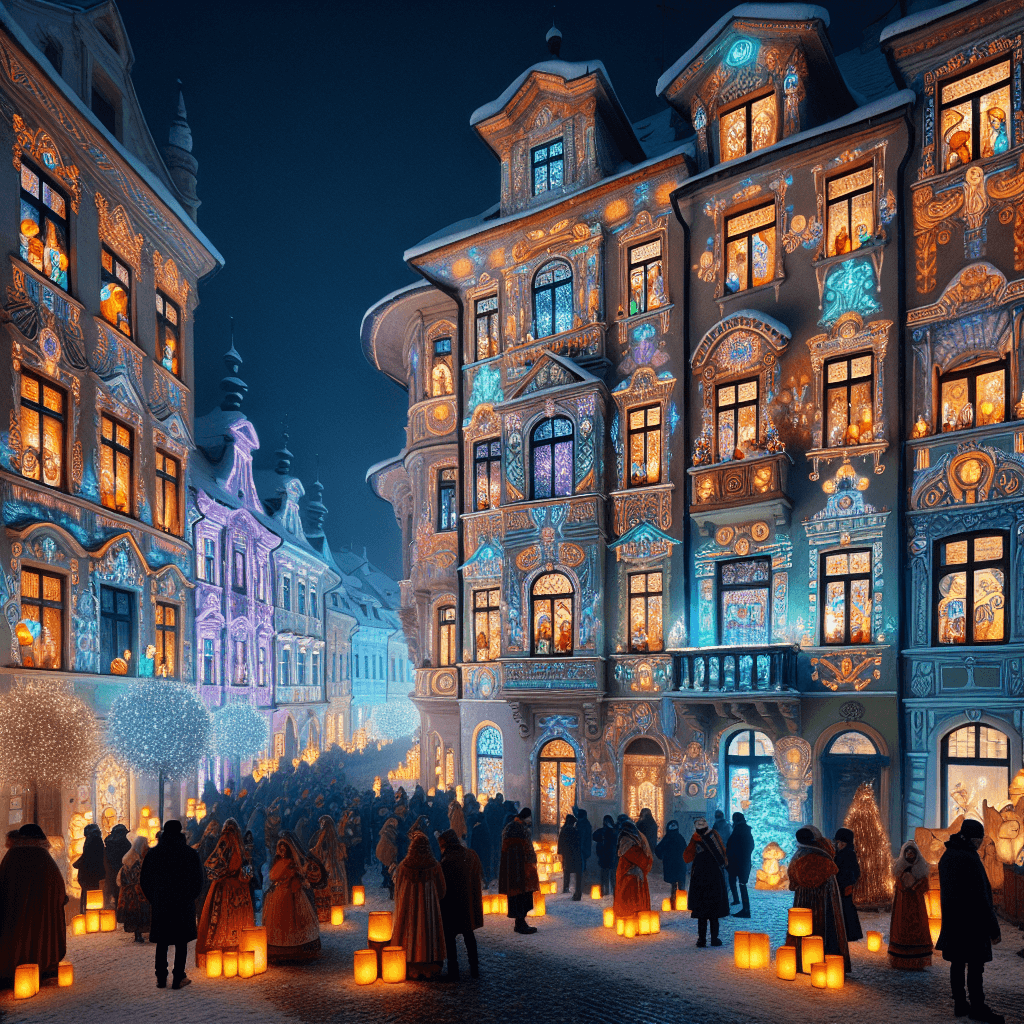 The Festival Of The Lights - Lyon DIY Paint By Numbers