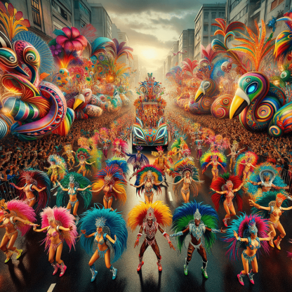 Colorful Carnival Parade Paint By Number