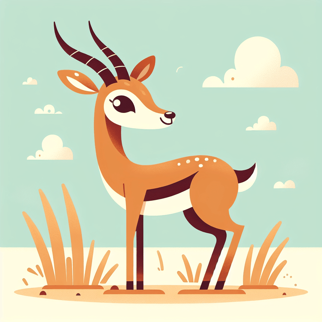 Graceful Gazelle Painting Number Kit