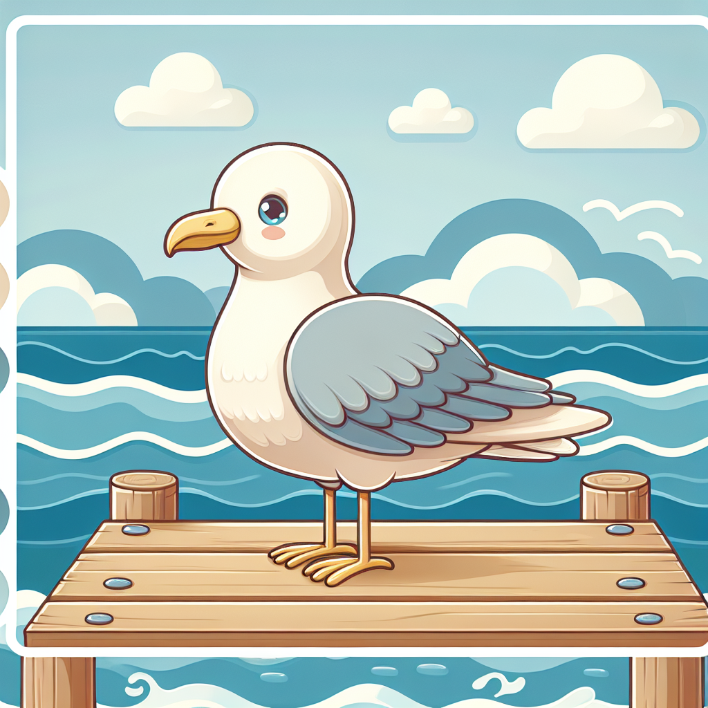 Coastal Guardian Seagull Paint By Color