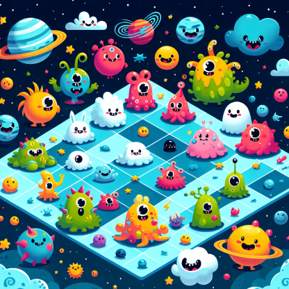 Silly Space Monsters Paint By Numbers Kits