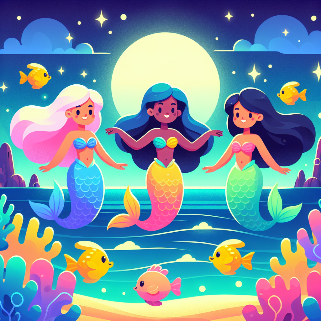 Moonlit Magical Mermaid Dance Painting Number Kit