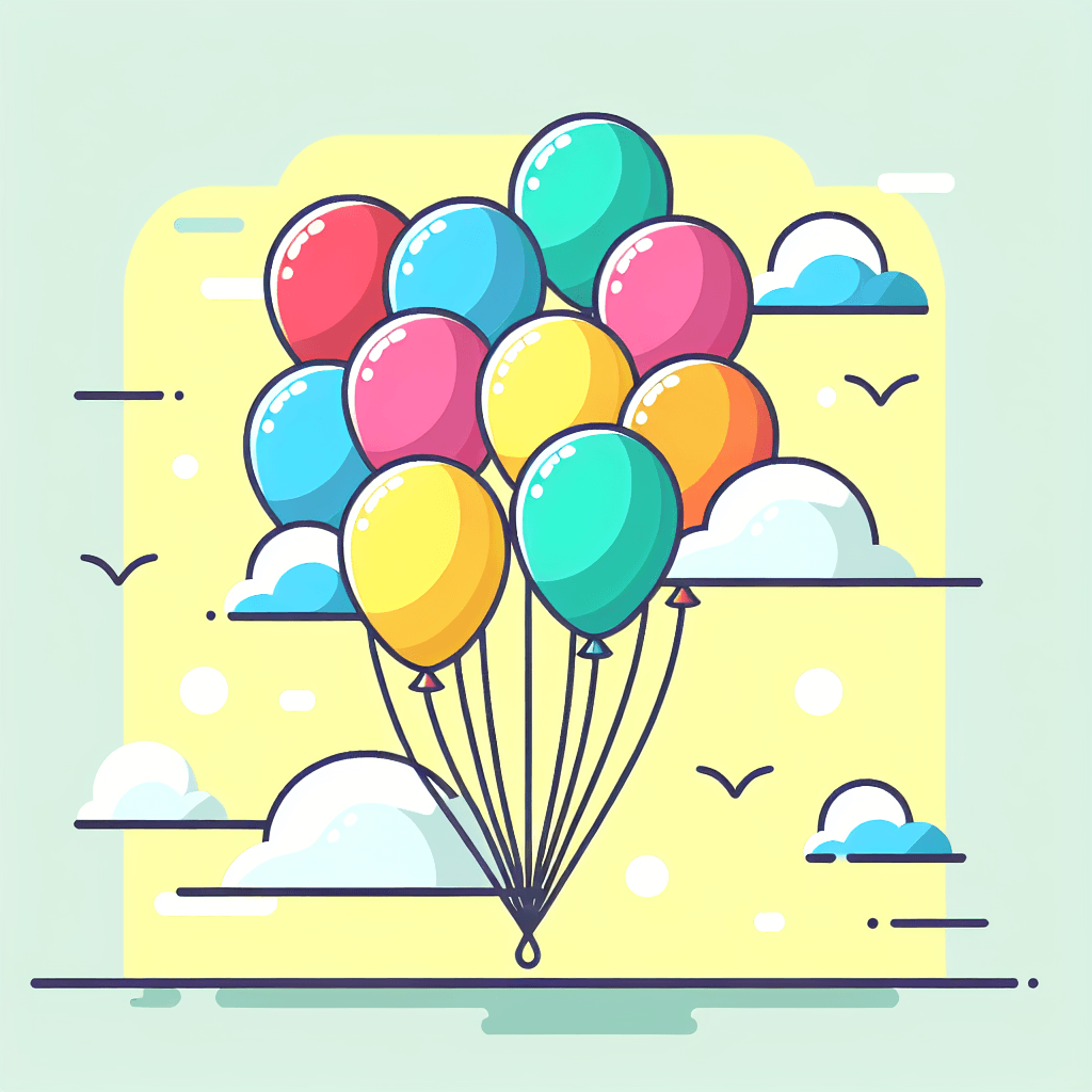 Breezy Balloons Painting By Numbers Kit