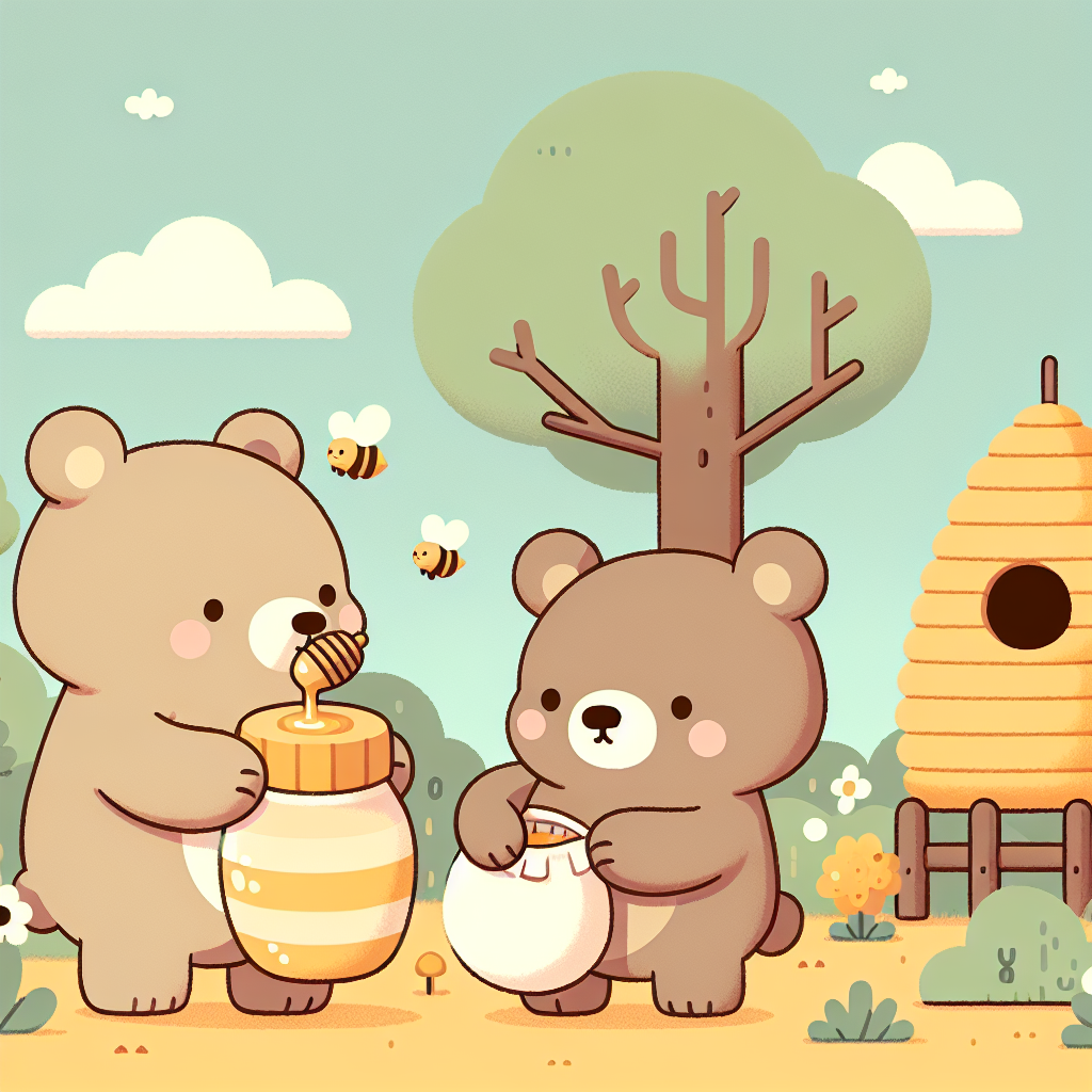 Sweet Honey Bears Paint By Numbers Art