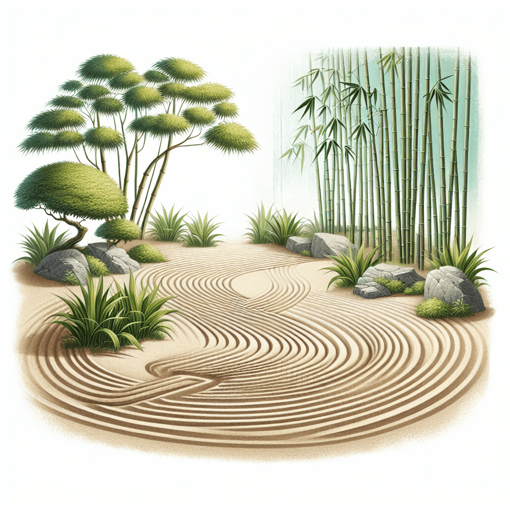 Peaceful Zen Retreat Number Painting