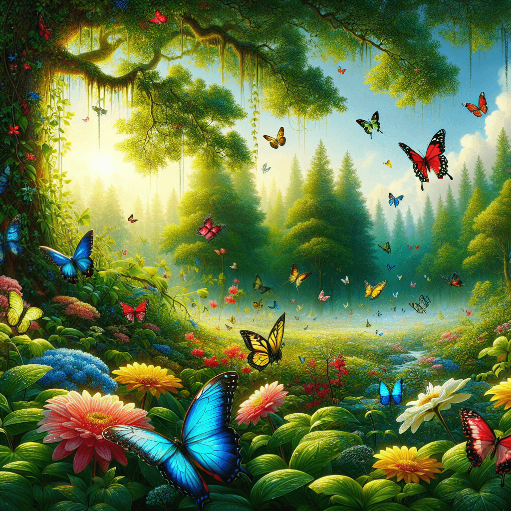 Butterfly Whisper Number Painting