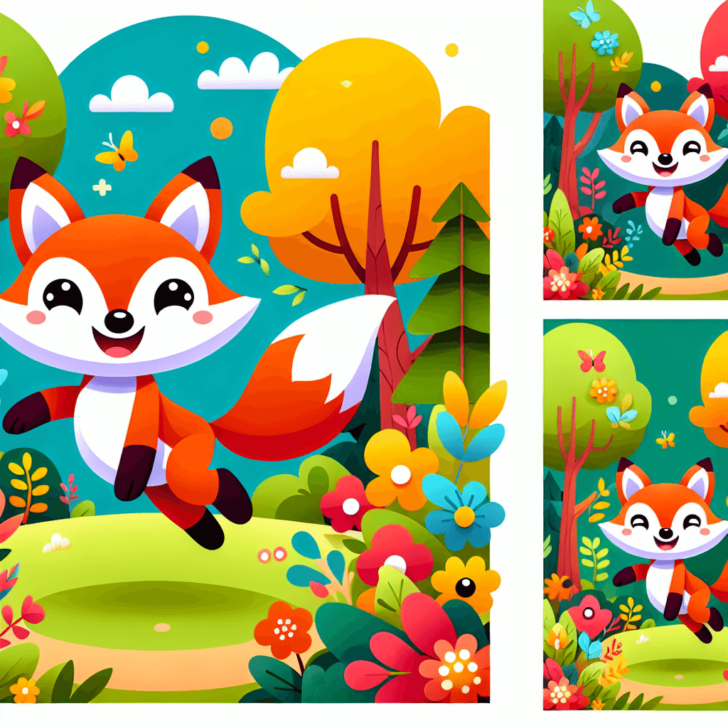 Frolicsome Fox Follies Paint By Number