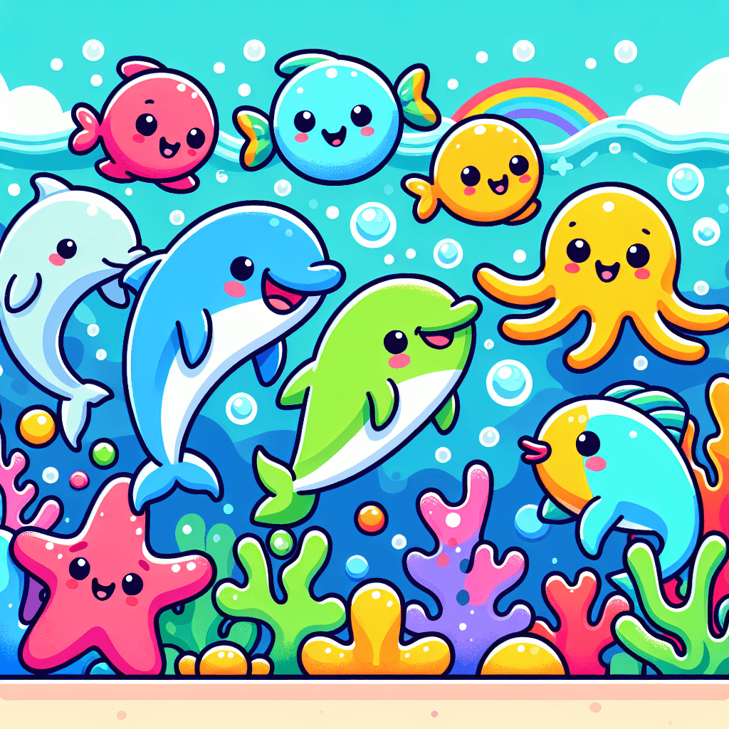 Magical Ocean Party DIY Paint By Numbers