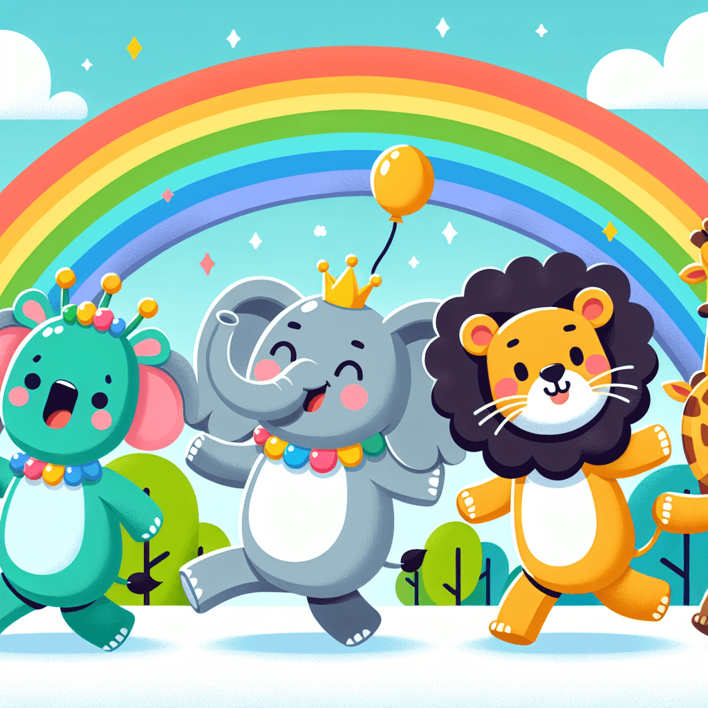Rainbow Animal Adventure Paint By Number