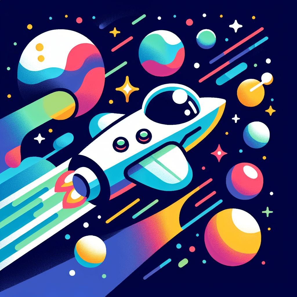 Outer Space Journey Paint By Numbers Art